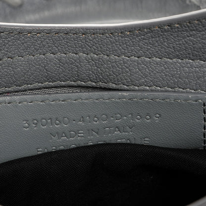 Balenciaga Chevre Silver Metallic Edge Hardware Mini City Bleu Acier 7 of 7