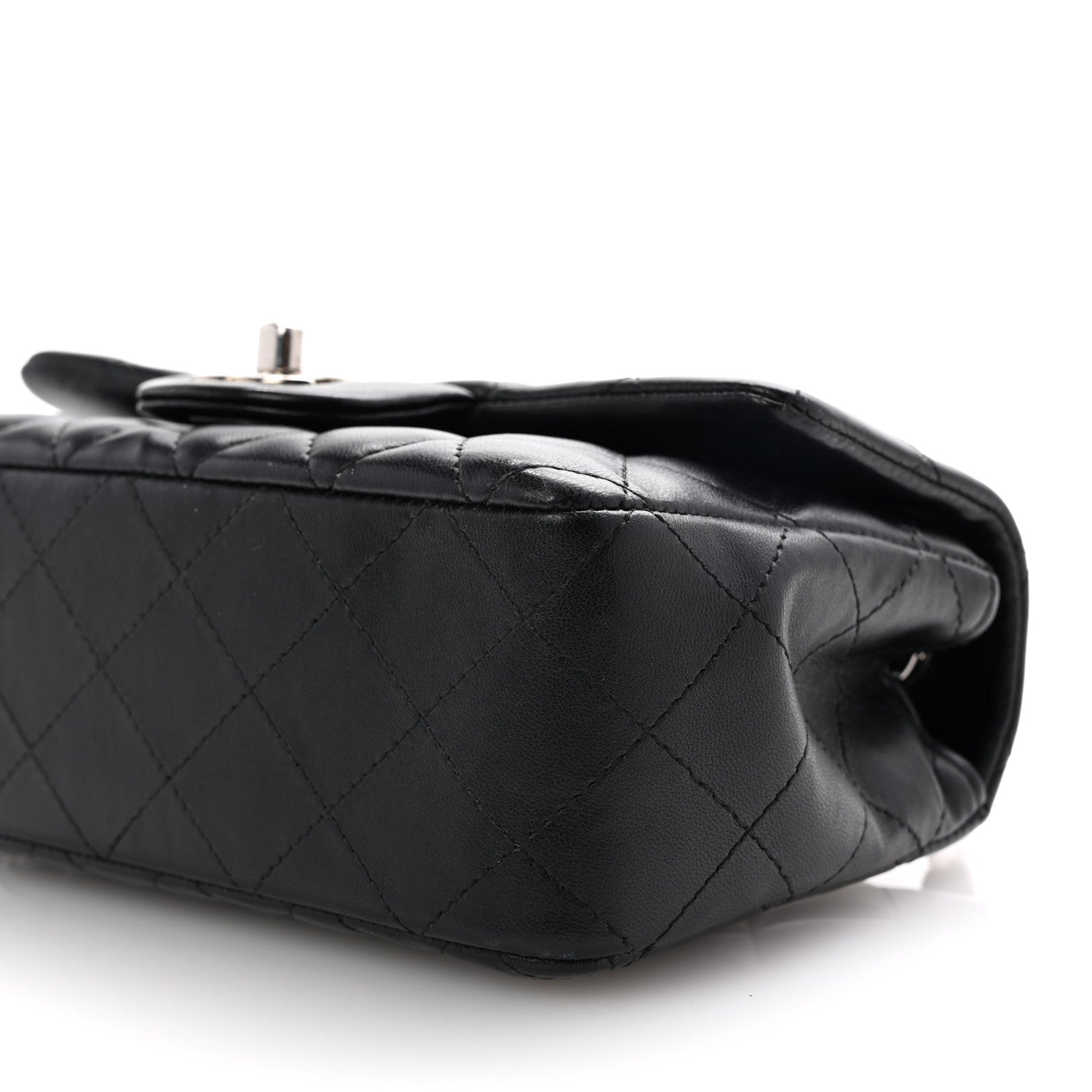Chanel Lambskin Quilted Mini Rectangular Flap Black 10 of 10