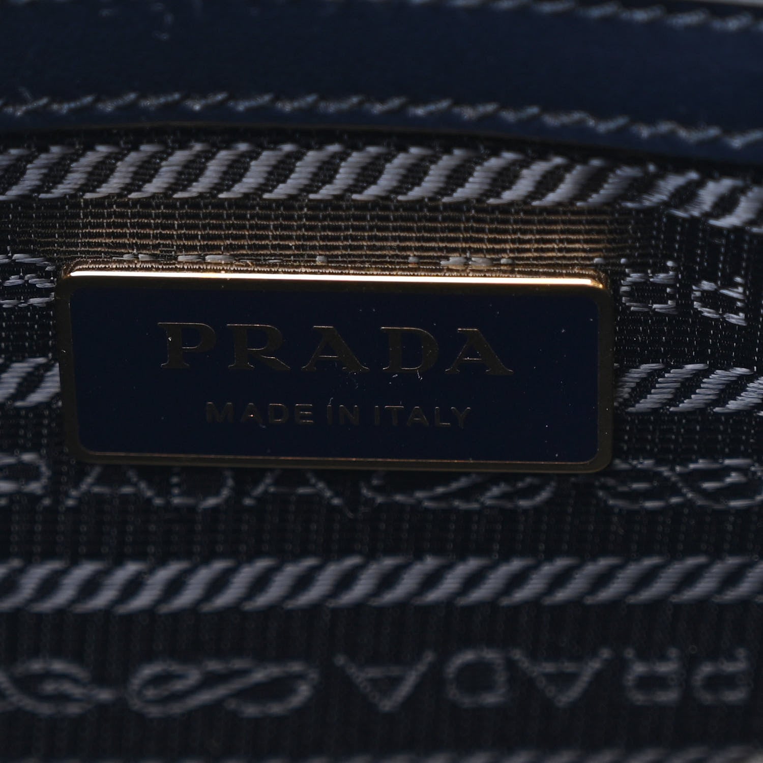 Prada Jacquard Saffiano Triangolo Symbole Embroidered Small Tote Baltico Talco 6 of 12