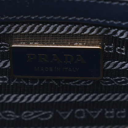 Prada Jacquard Saffiano Triangolo Symbole Embroidered Small Tote Baltico Talco 6 of 12