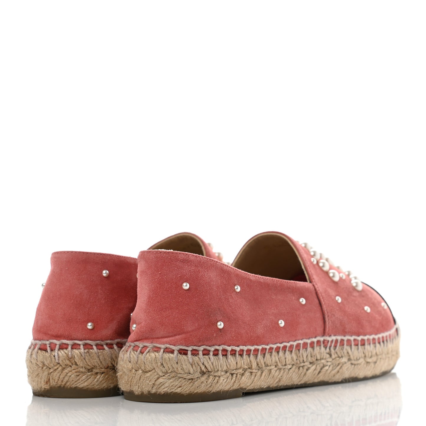 Suede Pearl CC Espadrilles 40 Pink