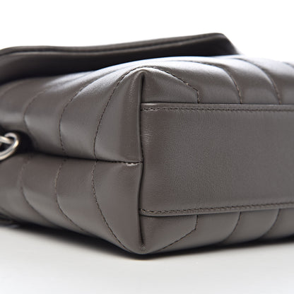Saint Laurent Calfskin Y Quilted Monogram Toy Loulou Crossbody Bag Earth 8 of 11