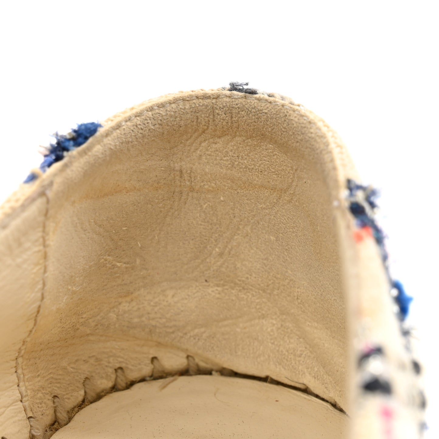 Tweed Grosgrain CC Espadrilles 36 Multicolor Black