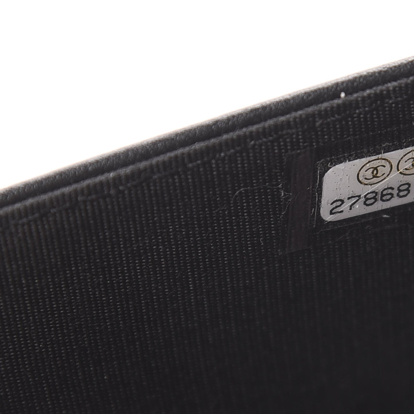 Caviar Quilted Boy Wallet On Chain WOC Black