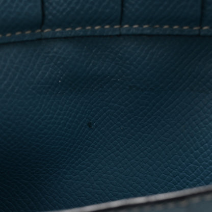 Hermes Epsom Bearn Gusset Wallet Blue Jean 9 of 13