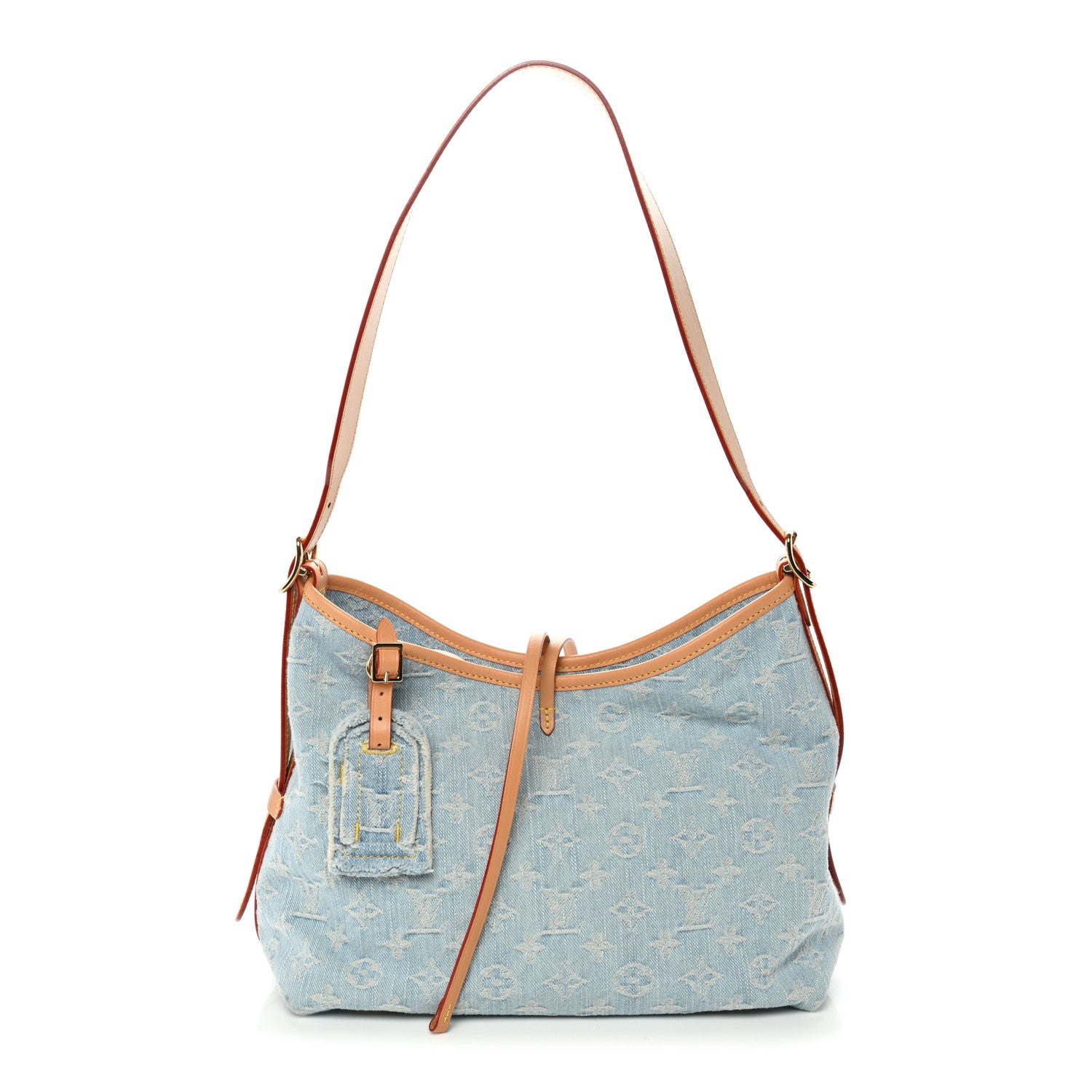Louis Vuitton Monogram Denim CarryAll PM Sky Blue 1 of 11