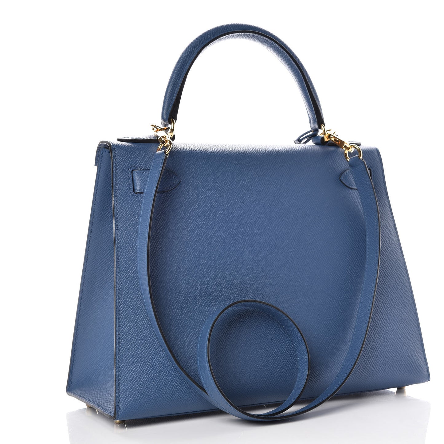 Epsom Kelly Sellier 28 Bleu Agate