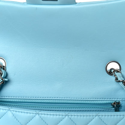 Chanel Lambskin Quilted Mini Rectangular Flap Neon Blue 13 of 15