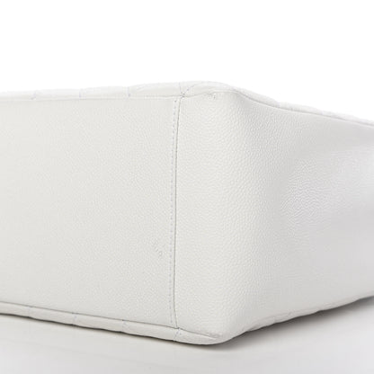 Chanel Caviar Quilted Grand Shopping Tote GST White 7 of 10