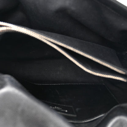 Saint Laurent Grain De Poudre Monogram Toy West Hollywood Fold-Over Bag Black 5 of 11