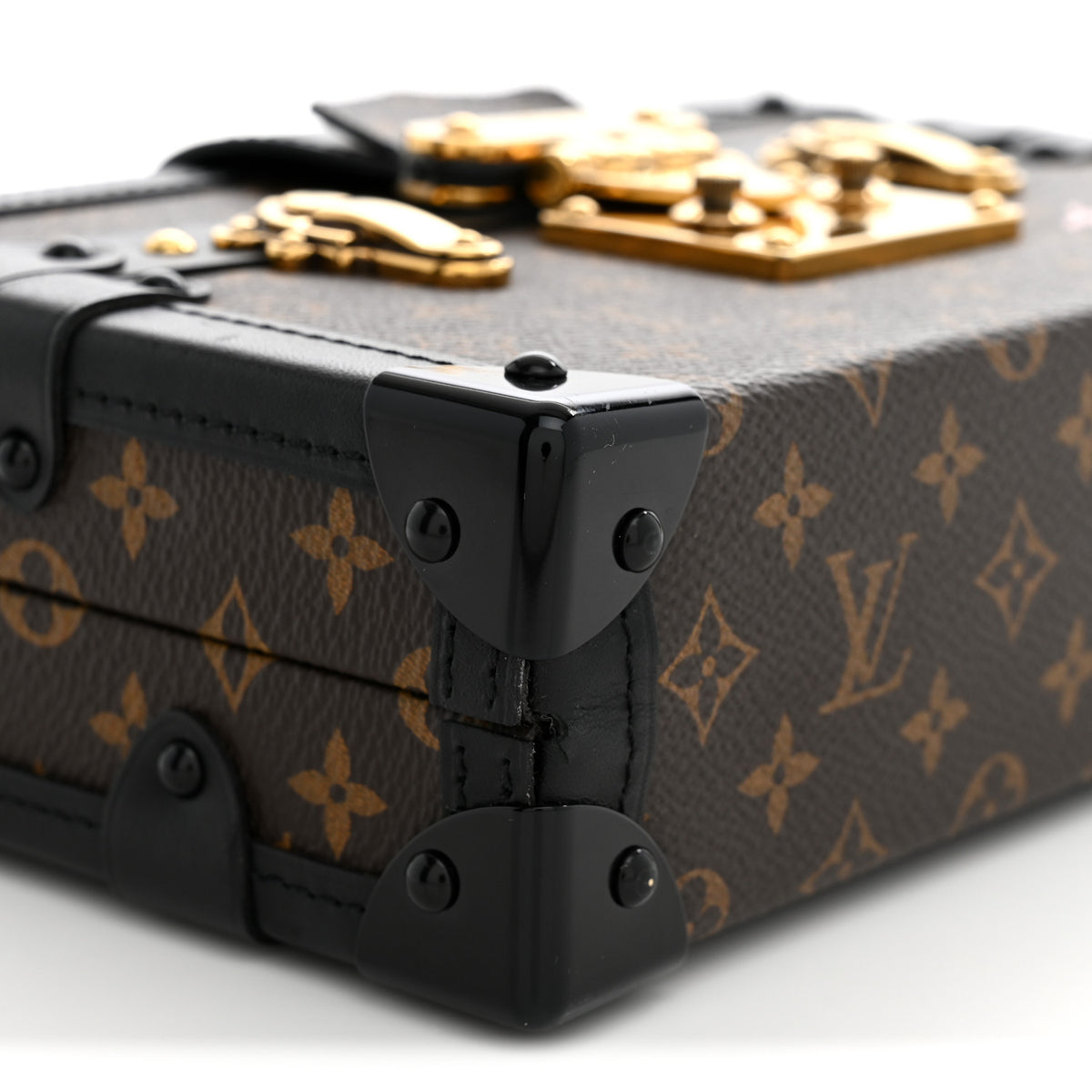 Louis Vuitton Monogram Petite Malle Black 9 of 11