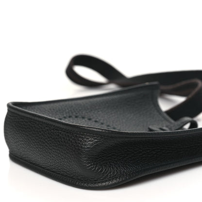 Hermes Taurillon Clemence Evelyne TPM Black Chocolate 10 of 11