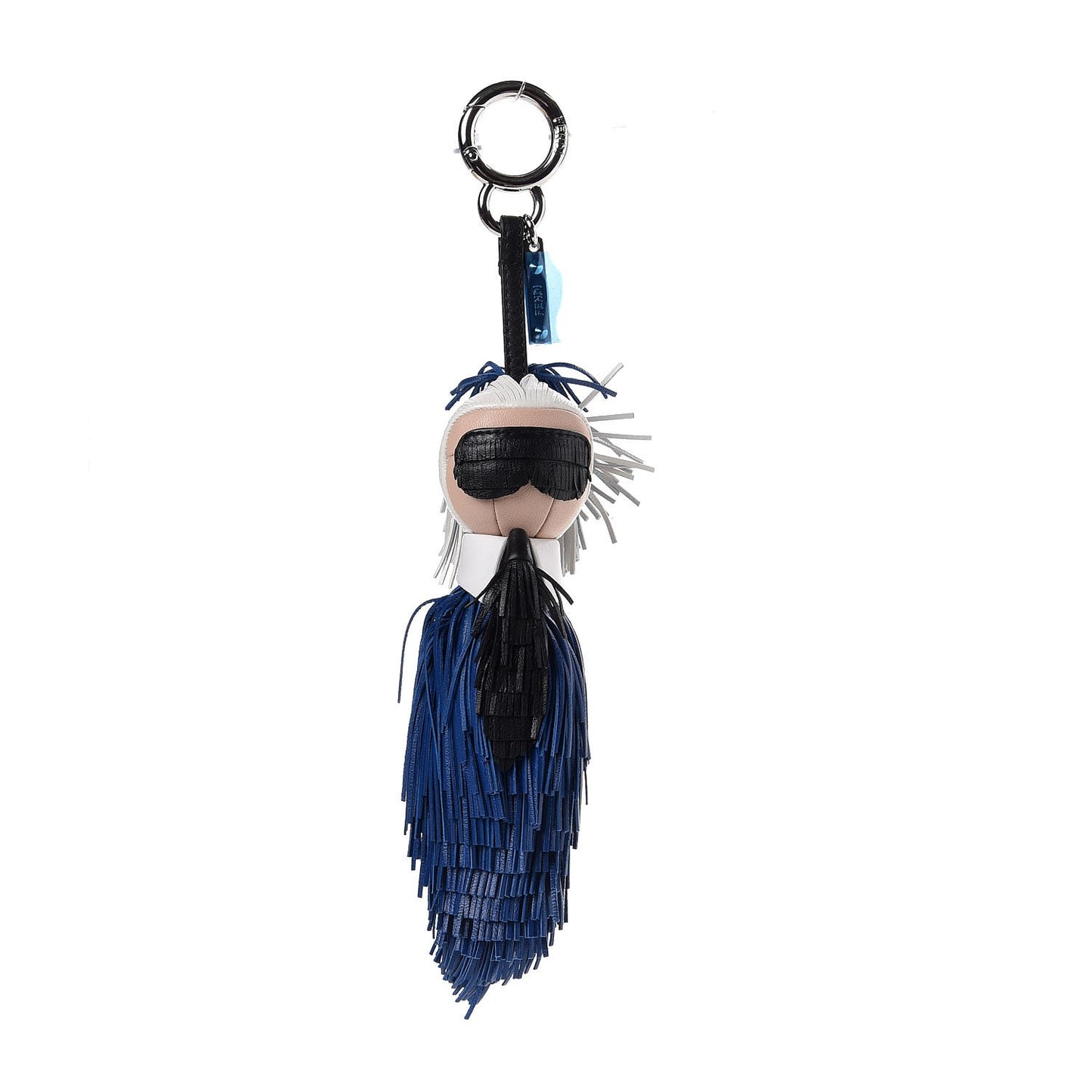 Nappa Mini Karlito Bag Charm Zaffiro