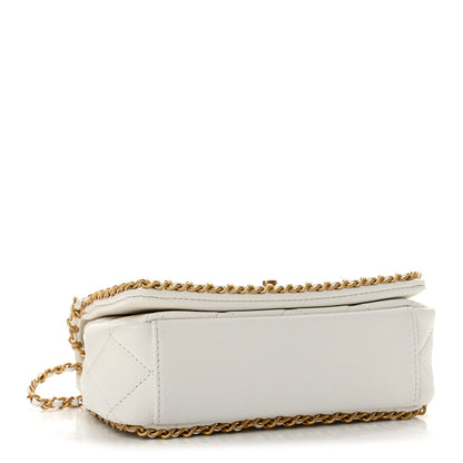 Chanel Caviar Quilted Chain Around Flap White 4 of 12