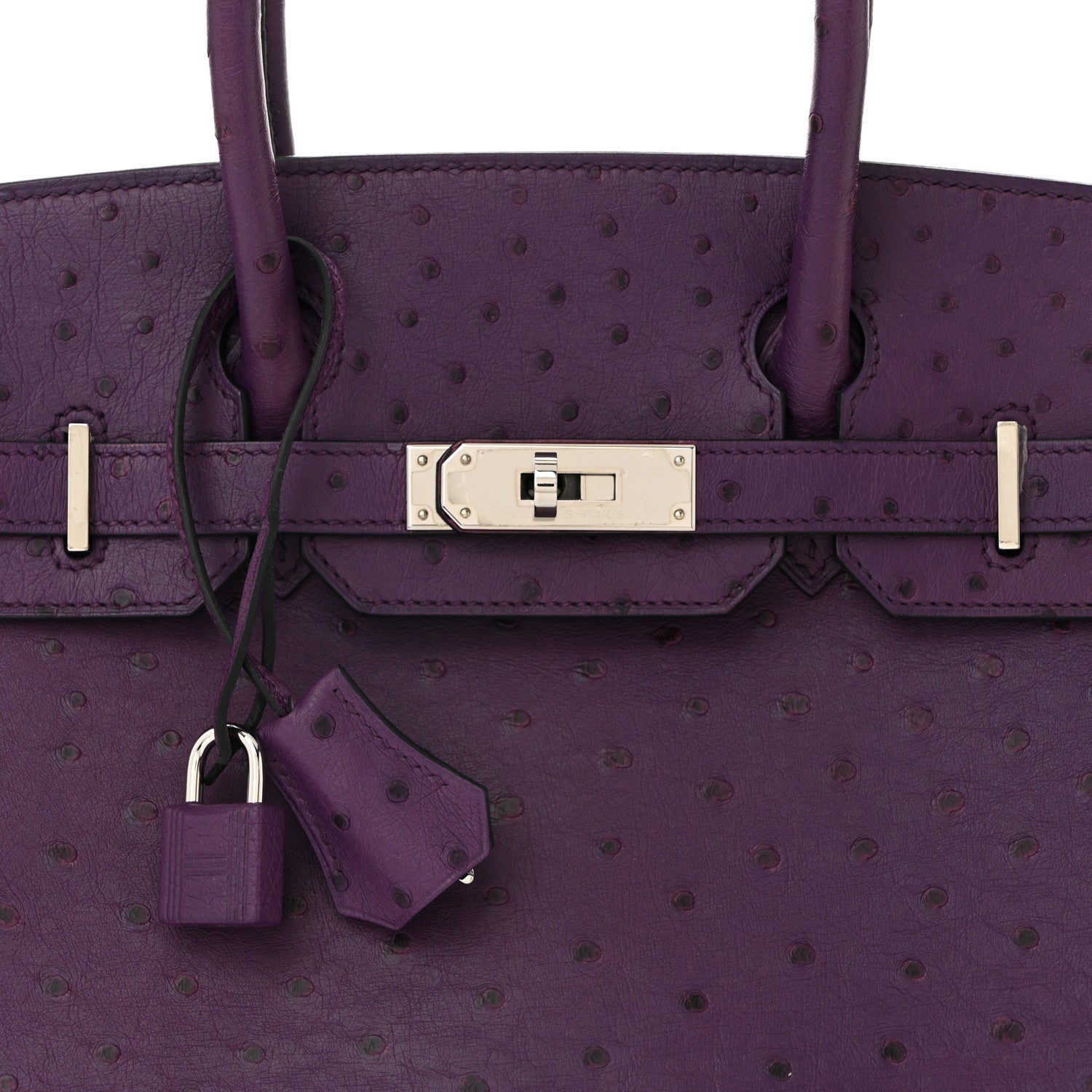 Hermes Ostrich Birkin 30 Violine 8 of 11