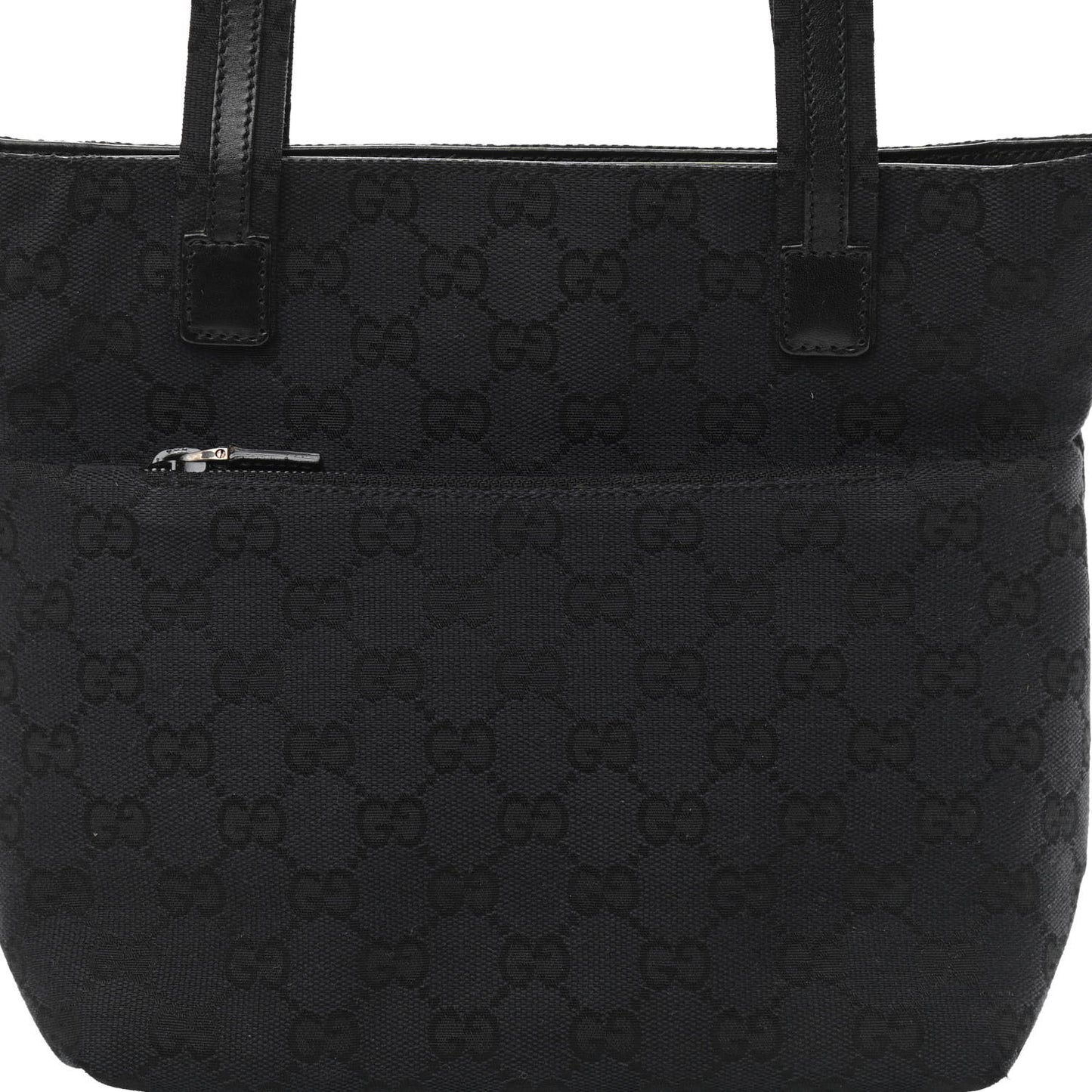 GG Plus Small Monogram Tote Black