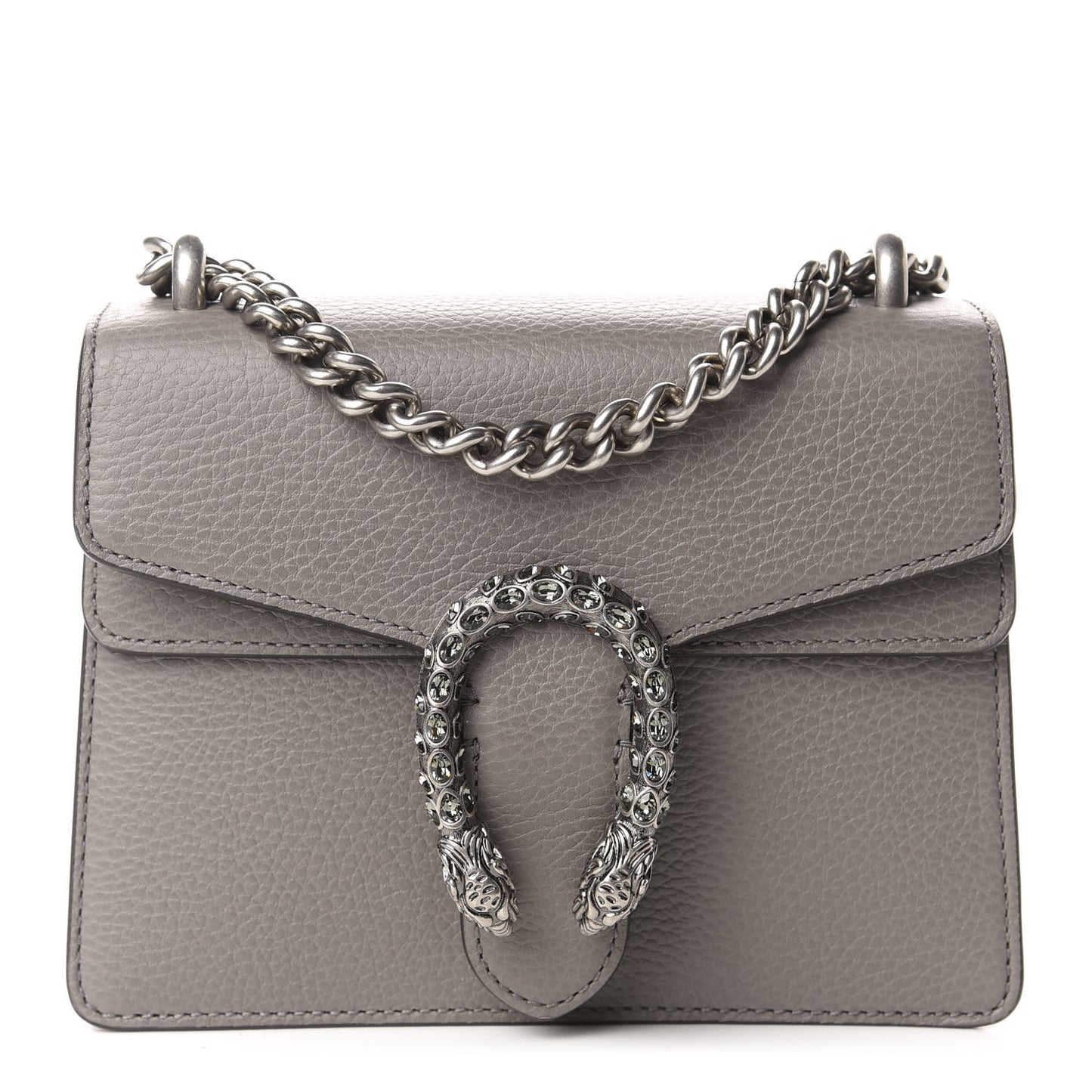 Calfskin Mini Dionysus Shoulder Bag Dusty Grey
