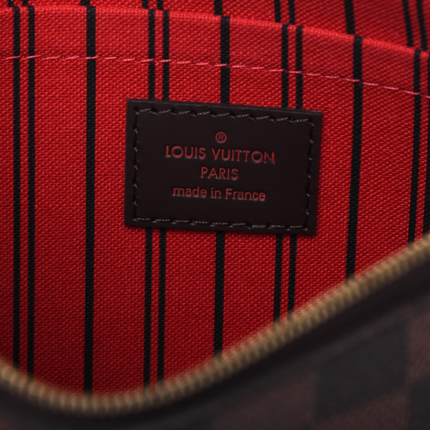 Louis Vuitton Damier Ebene Neverfull MM GM Pochette 6 of 10