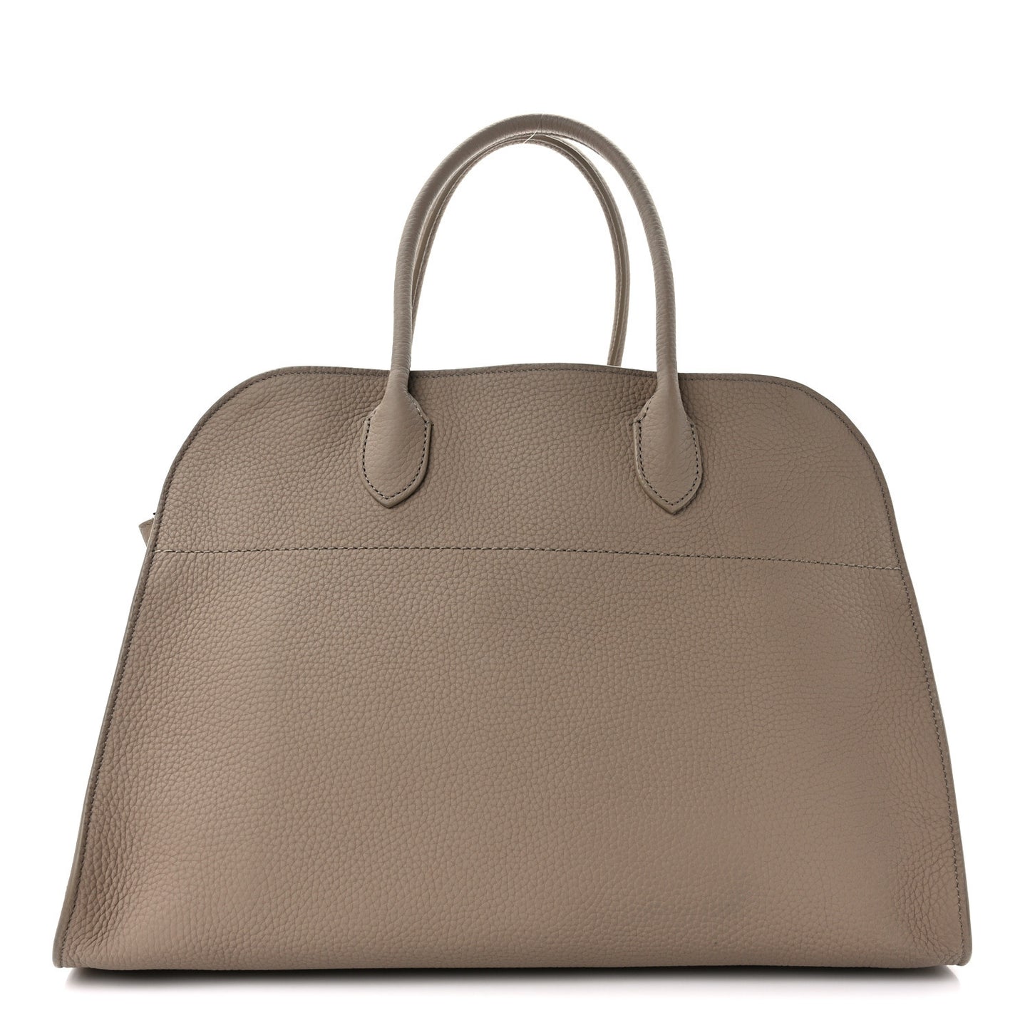 Matte Grained Calfskin Soft Margaux 15 Dark Taupe