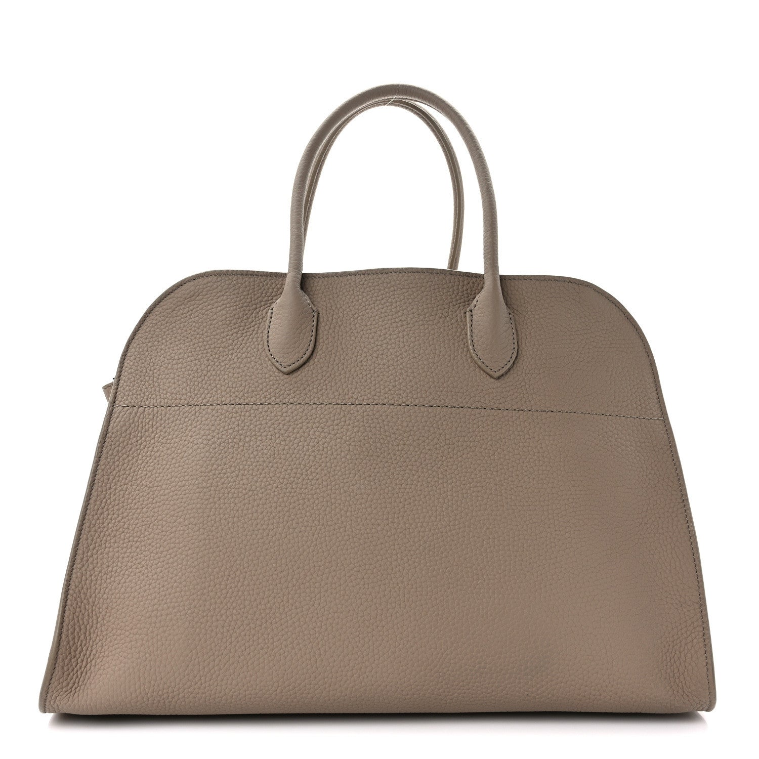 The Row Matte Grained Calfskin Soft Margaux 15 Dark Taupe 1 of 8