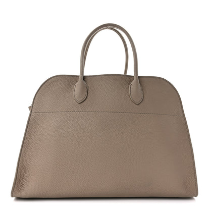 The Row Matte Grained Calfskin Soft Margaux 15 Dark Taupe 1 of 8