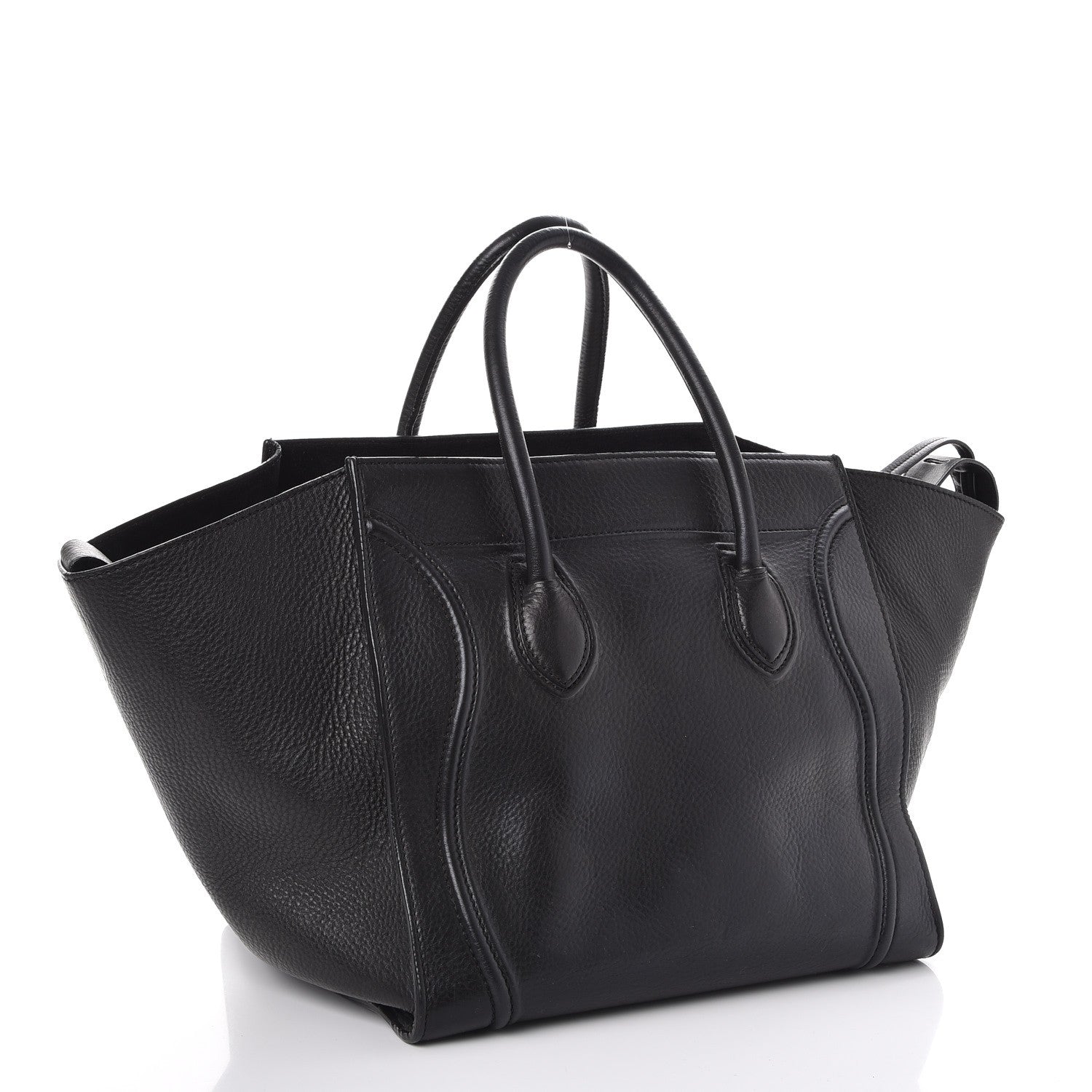 Celine Supple Calfskin Medium Phantom Luggage Black 3 of 20