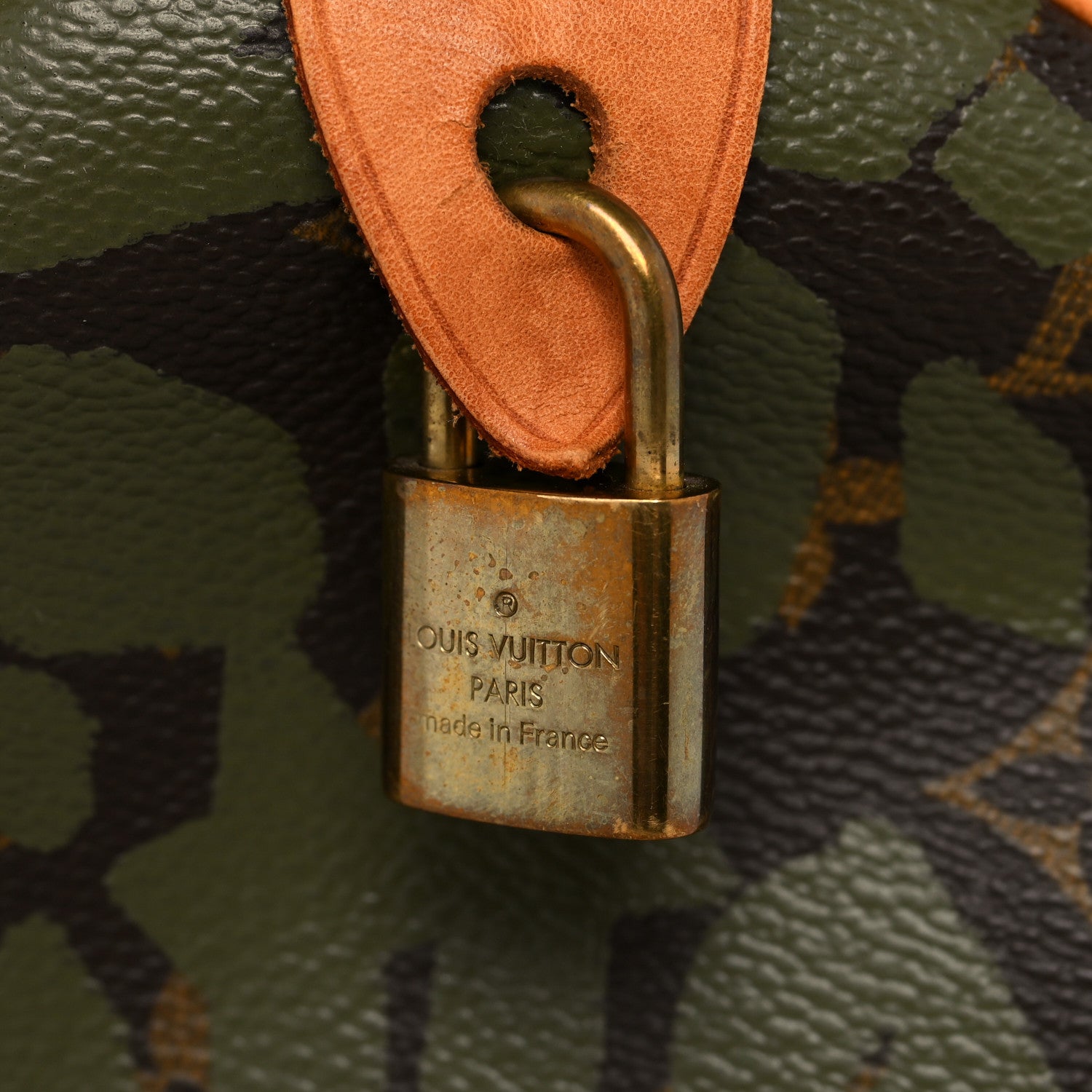 Louis Vuitton Monogram Graffiti Speedy 30 Kaki 9 of 16