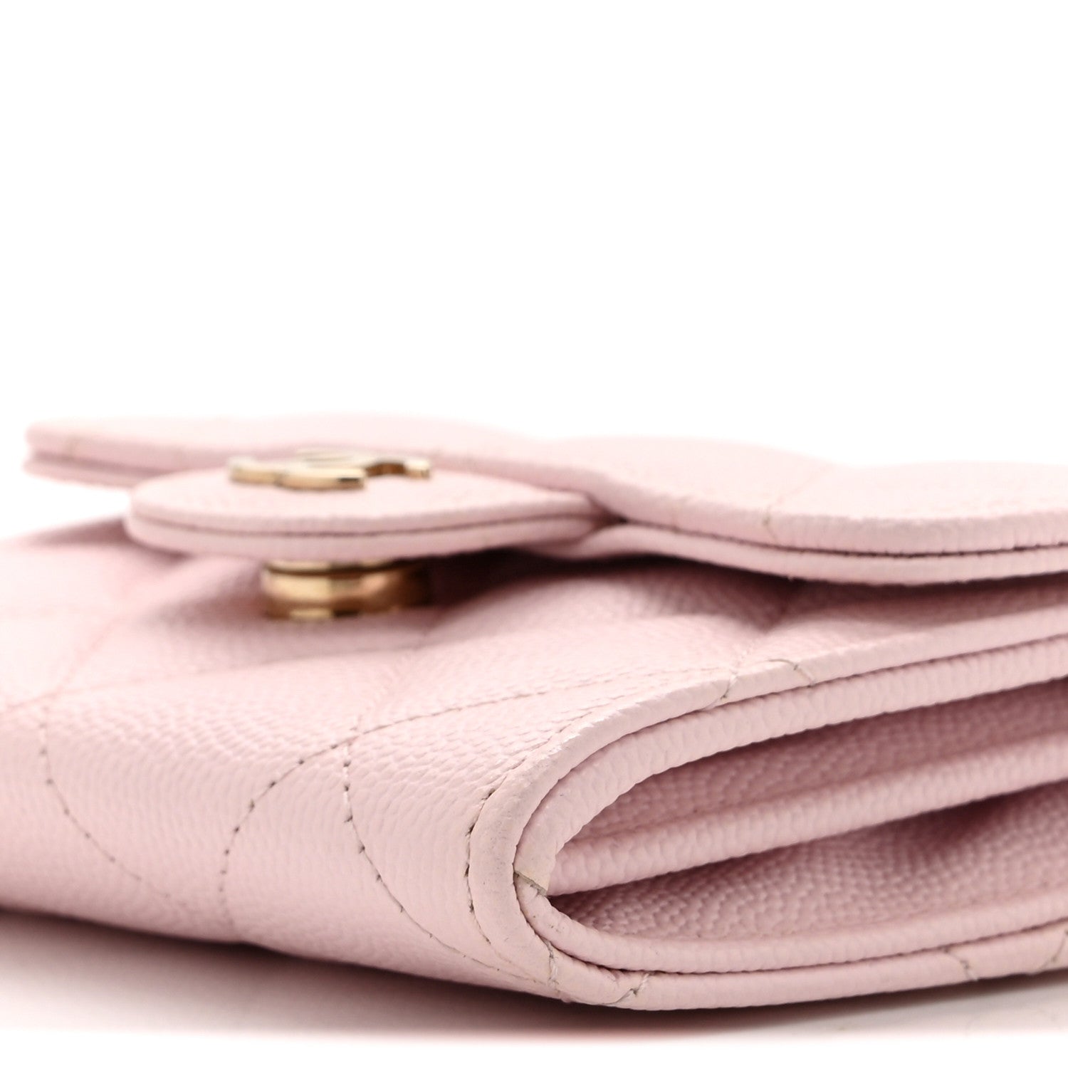 Chanel Caviar Quilted Flap Card Holder On Chain Pink 11 of 12