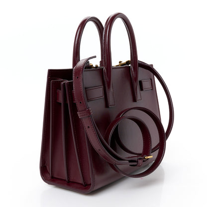 Saint Laurent Calfskin Nano Supple Sac De Jour Red Velvet 3 of 11