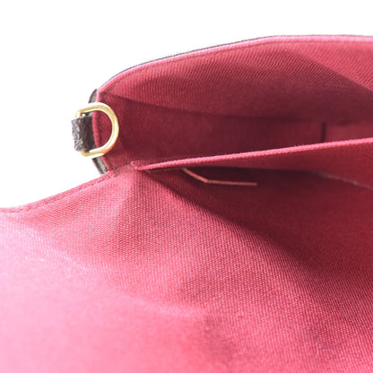 Louis Vuitton Monogram Pochette Felicie Chain Wallet Fuchsia 10 of 12