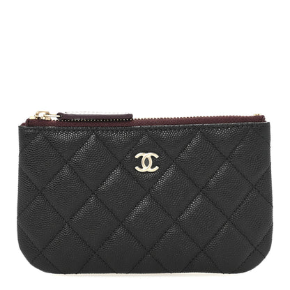 Chanel Caviar Quilted Small Cosmetic Case Black 1 of 8
