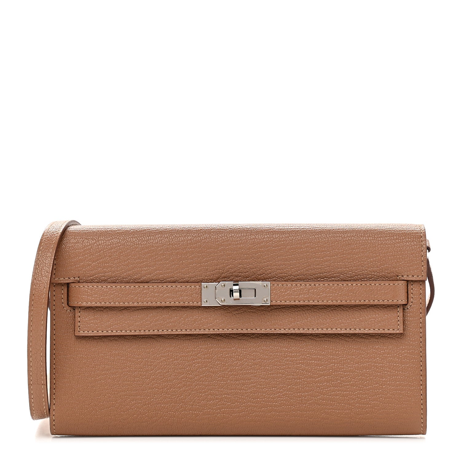 Hermes Chevre Mysore Kelly Wallet To Go Quebracho 1 of 9