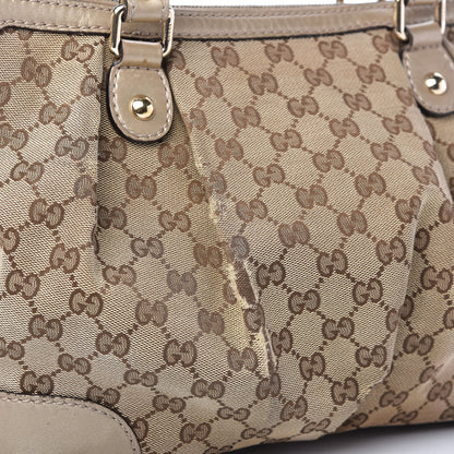 Gucci Monogram Medium Sukey Top Handle Bag Golden Beige 11 of 11