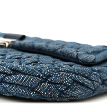 Miu Miu Denim Matelasse Crystal Chain Crossbody Bag Blue 13 of 13