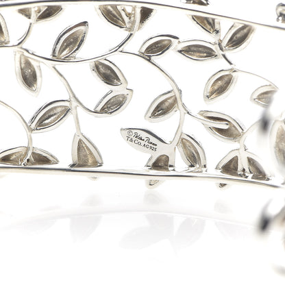 Tiffany Sterling Silver Paloma Picasso Olive Leaf Cuff Bracelet 4 of 5