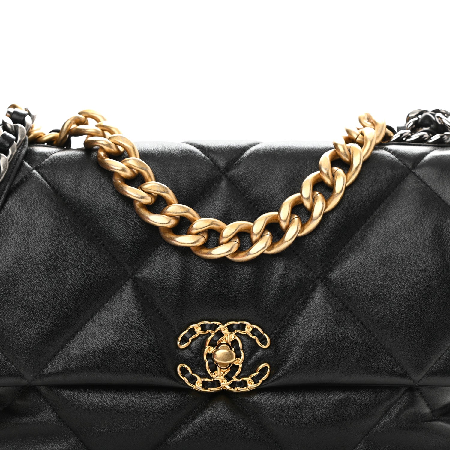 Chanel Lambskin Quilted Large Chanel 19 Flap Black 8 of 8
