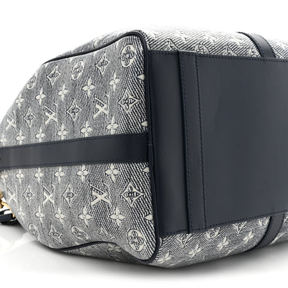 Louis Vuitton Monoglam Keepall 45 Blue 8 of 13