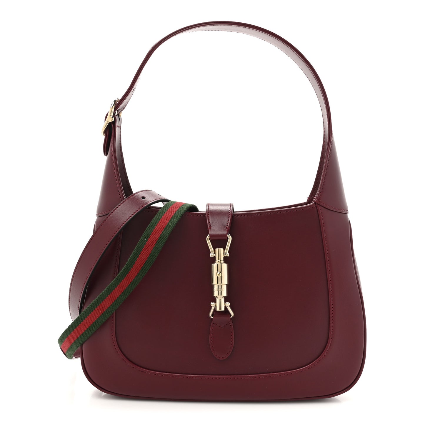 Ancora Calfskin Web Medium Jackie 1961 Hobo Rosso