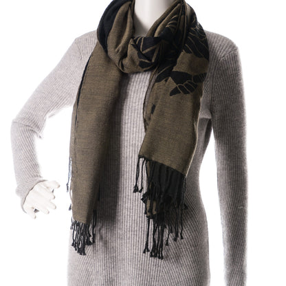 Chanel Cashmere Silk CC Stole Black 2 of 6