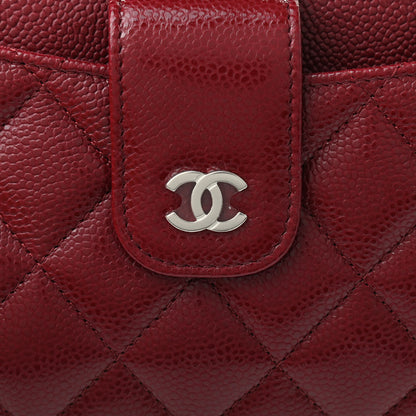 Chanel Caviar Quilted Phone Holder Wallet on Removable Chain Insert Red 6 of 6
