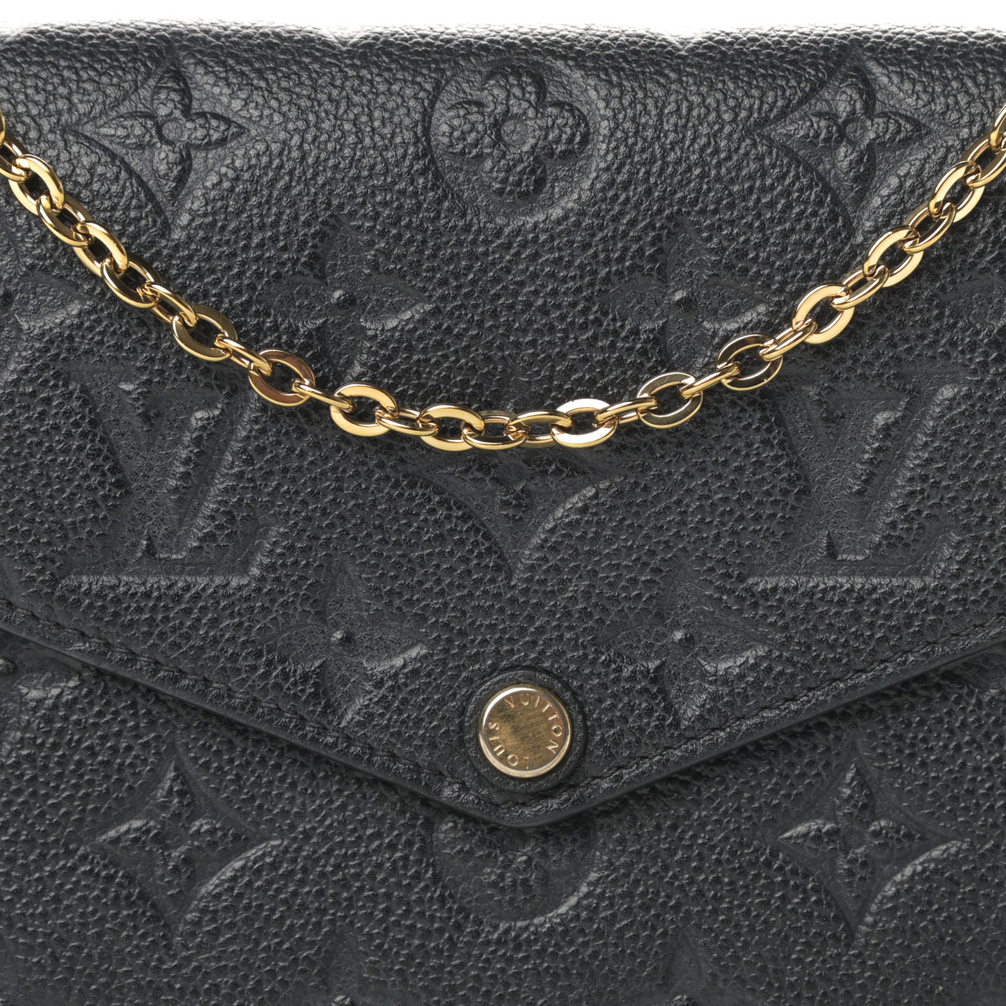 Empreinte Pochette Felicie Chain Wallet Black
