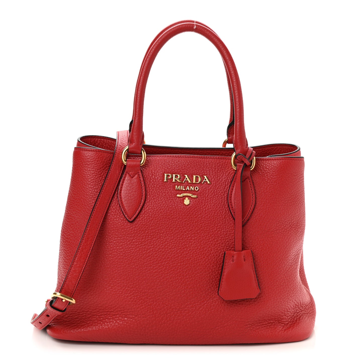 Vitello Phenix Top Handle Bag Rosso