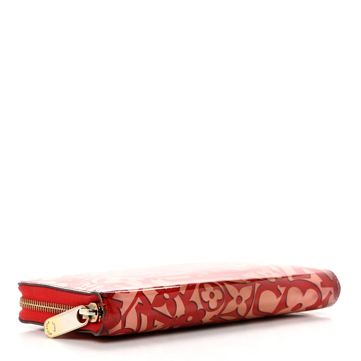Patent Sweet Monogram Zippy Wallet Pomme D'Amour