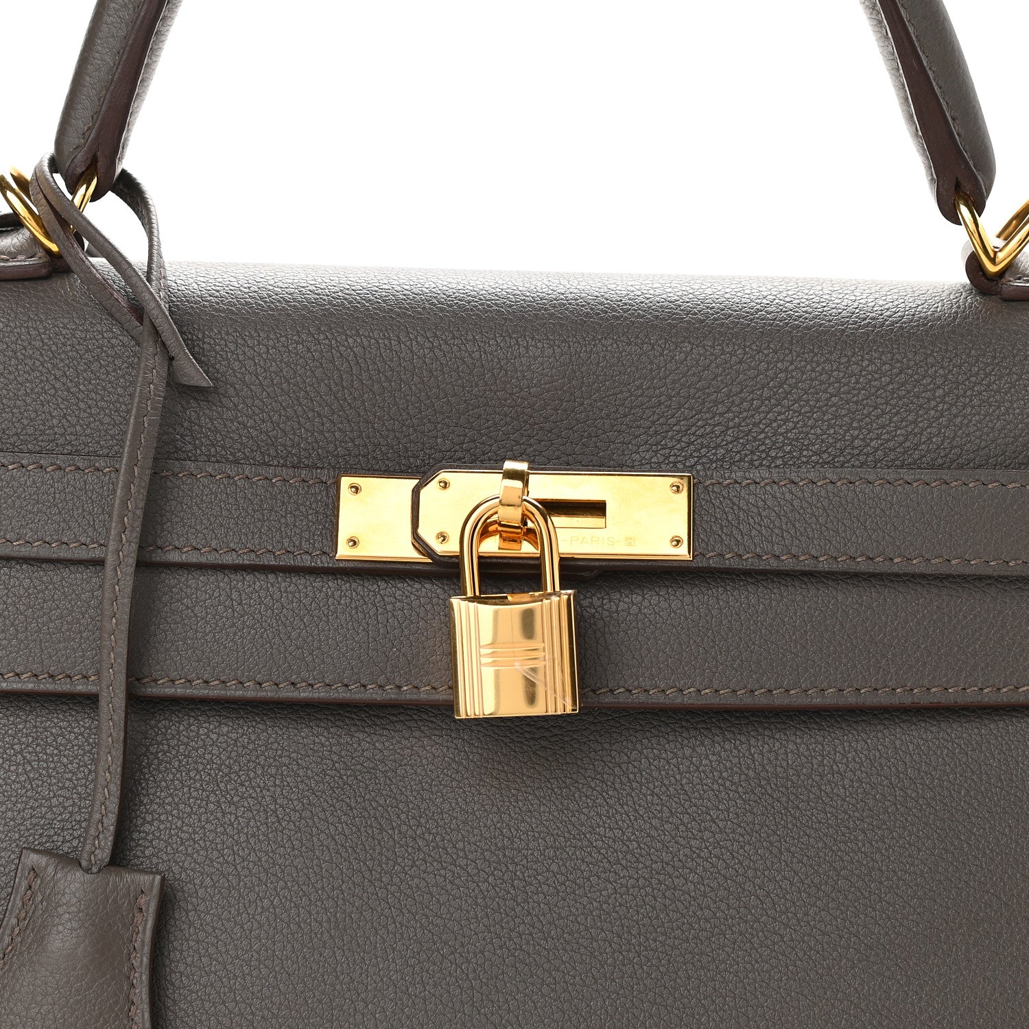 Hermes Evercolor Kelly Retourne 32 Etain 12 of 12