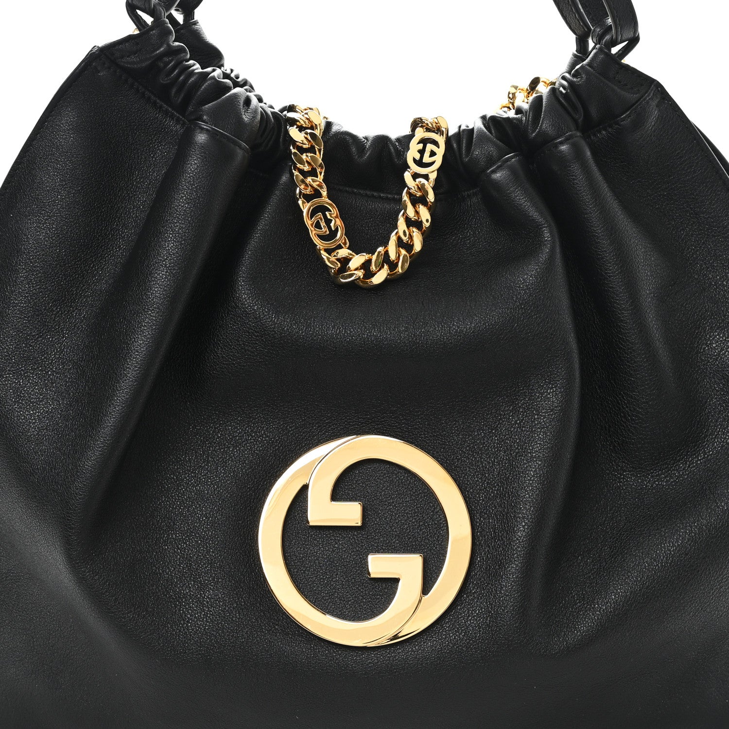 Gucci Calfskin Large Blondie Tote  Black 7 of 9