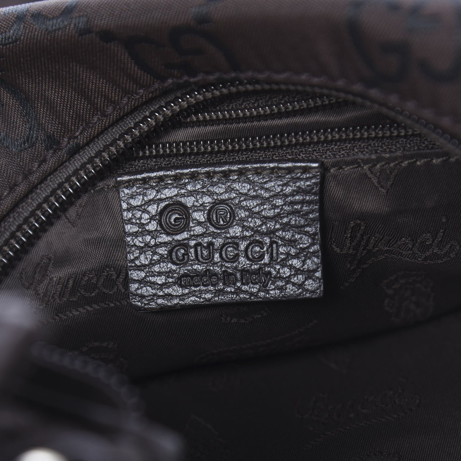 Gucci Canvas GG Reins Hobo Brown Black 7 of 11