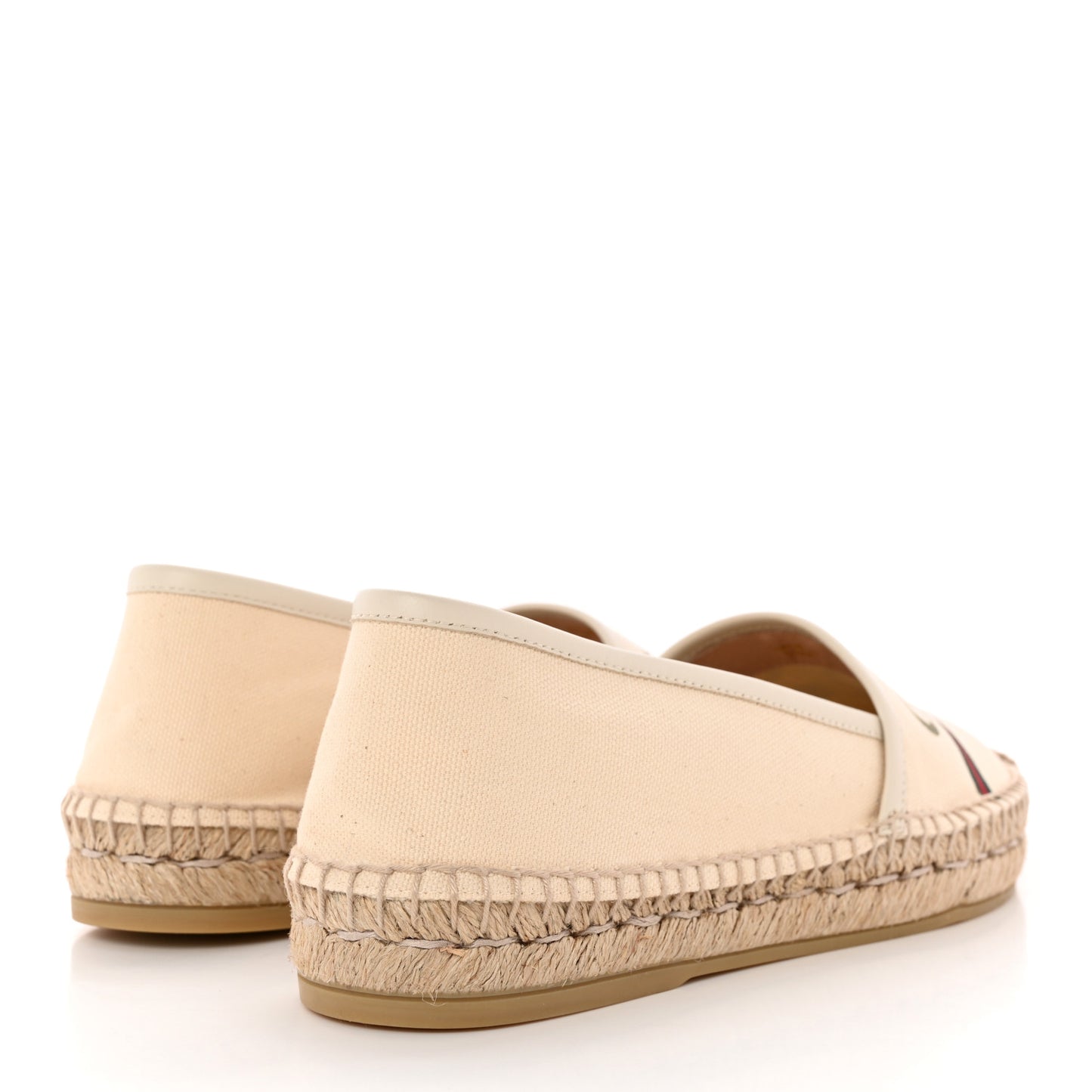 Canvas Logo Espadrilles 37.5 Greggio White