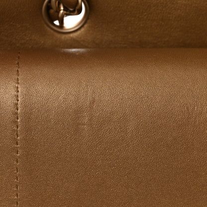 Chanel Metallic Lambskin Quilted Jumbo Double Flap Gold 11 of 12