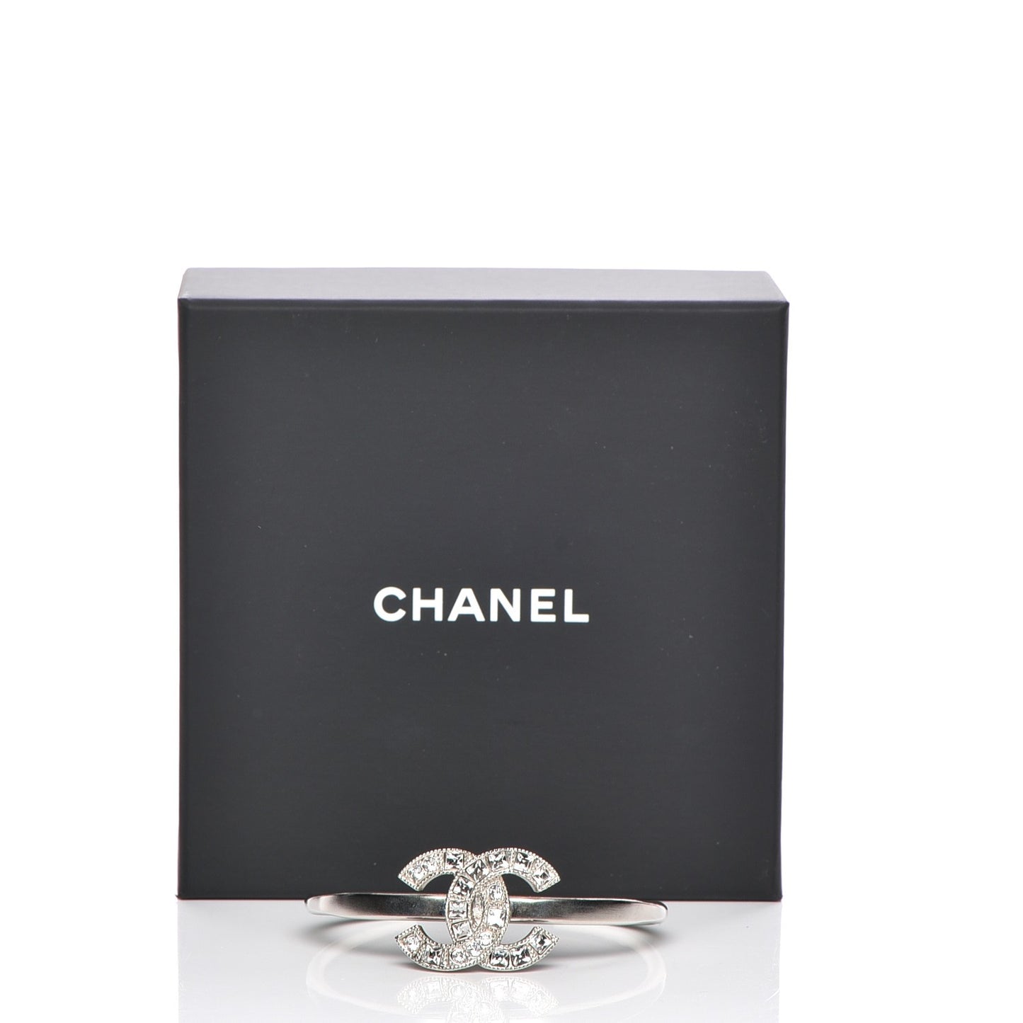 Baguette Crystal CC Bracelet Silver