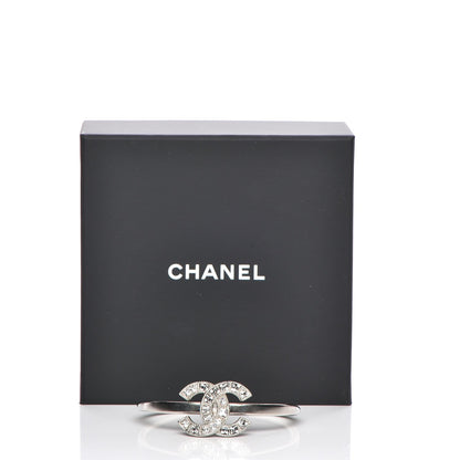 Chanel Baguette Crystal CC Bracelet Silver 5 of 5